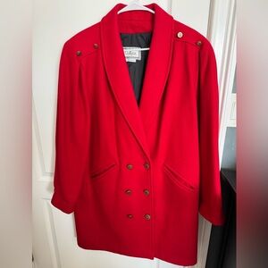 Vintage Woman’s Size 14 Gallery Wool Blend Double Breasted Coat